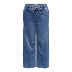ONLY CARMAKOMA Ziva pull-up barrel denim jeans - Medium Blue Denim