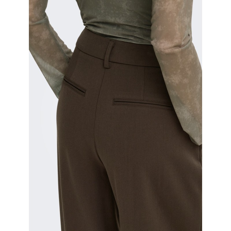 ONLY Palino mid waist wide pleat bukser - Delicioso