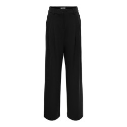ONLY Palino mid waist wide pleat bukser - Black