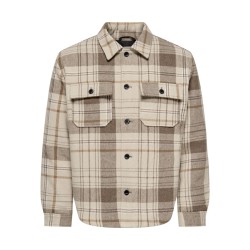 ONLY & SONS Zack overshirt - Desert Taupe