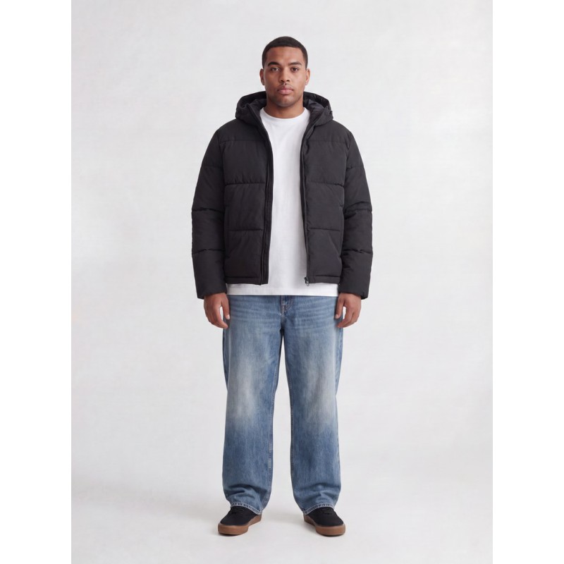 JACK & JONES PLUS Galaxy puffer jakke - Black