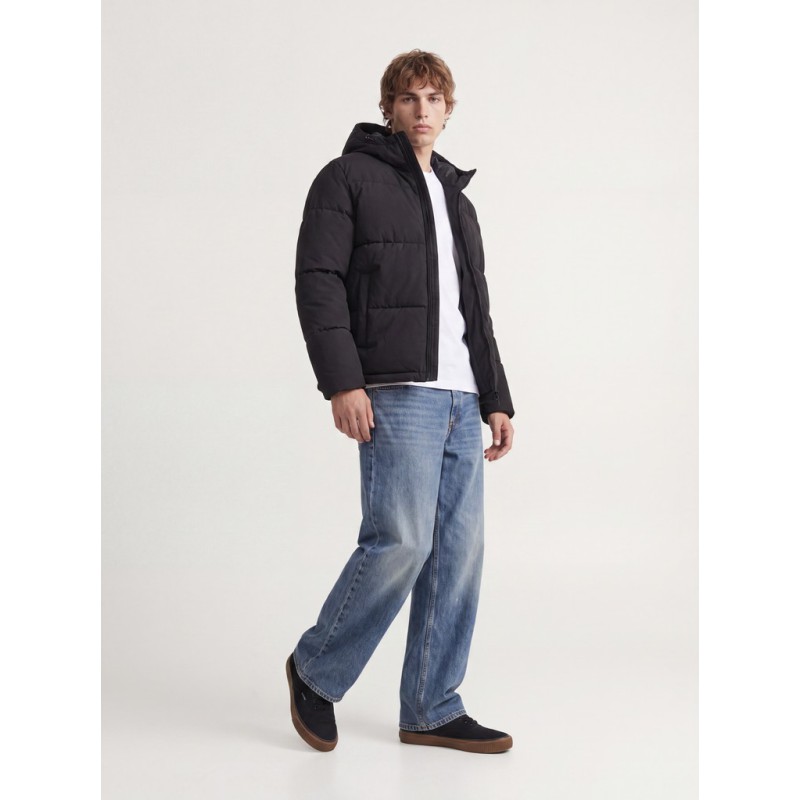 JACK & JONES Galaxy puffer jakke - Black
