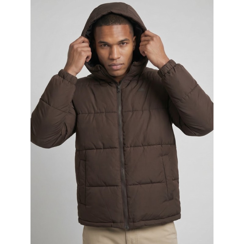 JJ Rebel logo puffer hood jakke - Delicioso