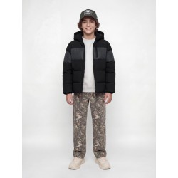 JACK & JONES JUNIOR Becks reflective puffer jakke - Black