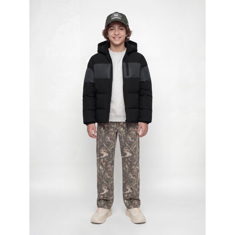 JACK & JONES JUNIOR Becks reflective puffer jakke - Black