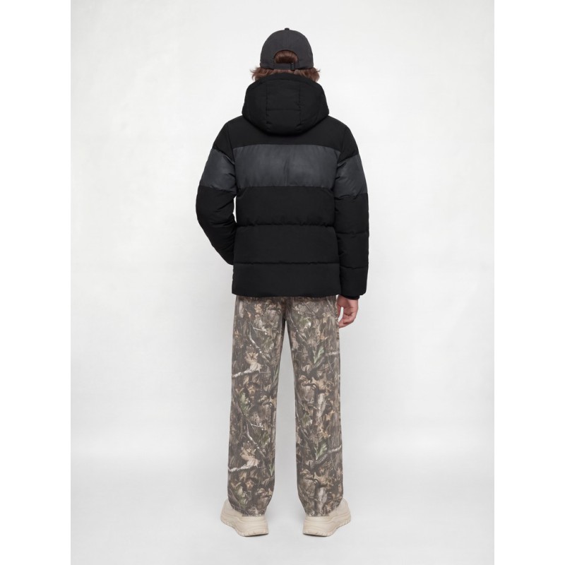 JACK & JONES JUNIOR Becks reflective puffer jakke - Black