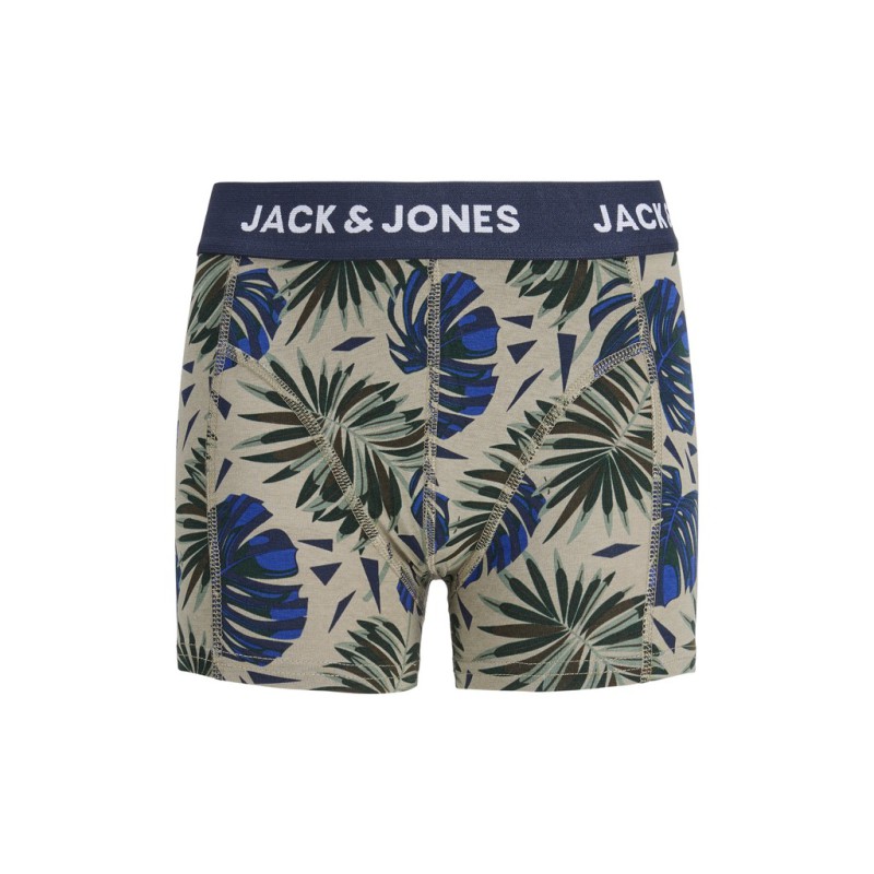 JACK & JONES JUNIOR Hendo leaves underbukser 3 pak - Vetiver
