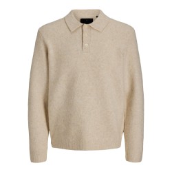 JACK & JONES Blasimon souffle strikpolo - Ancient Scroll