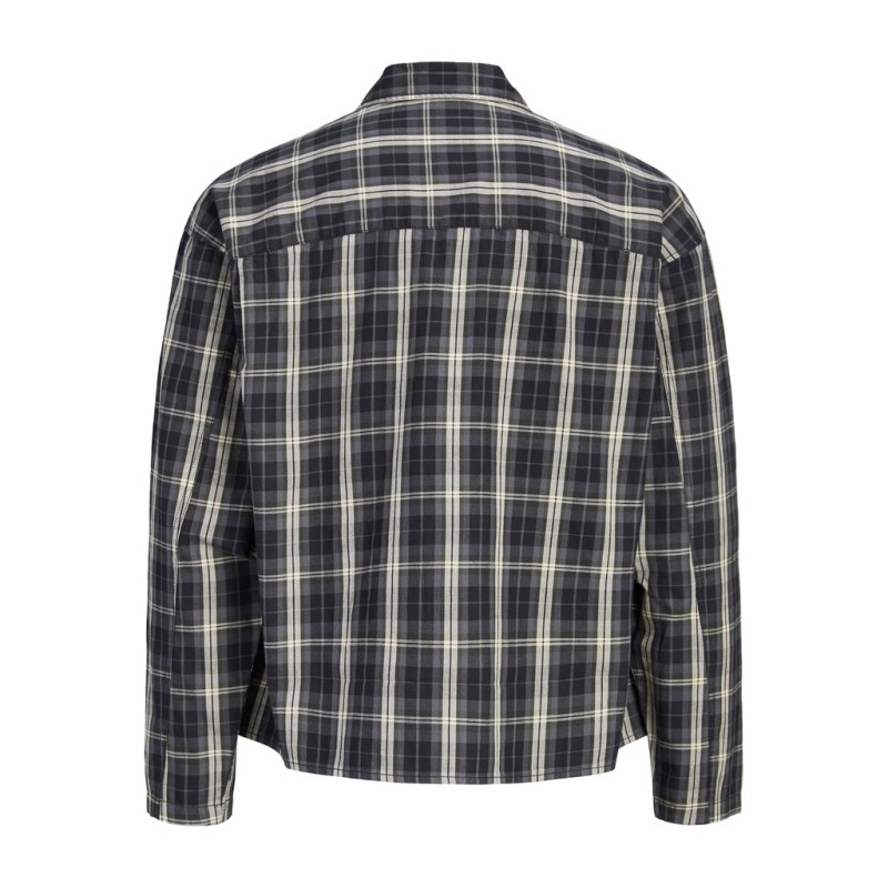JACK & JONES Austin clean ternet langærmet skjorte - Black