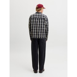 JACK & JONES Austin clean ternet langærmet skjorte - Black