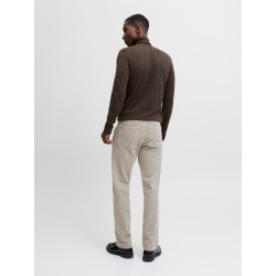 JACK & JONES Emil roll neck striktrøje - Mulch