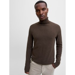 JACK & JONES Emil roll neck striktrøje - Mulch