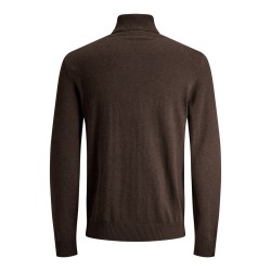 JACK & JONES Emil roll neck striktrøje - Mulch