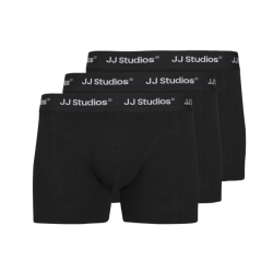 JACK & JONES JUNIOR Soho solid underbukser 3 pak - Black / Pack: Black - Black