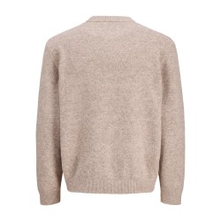JACK & JONES Legacy jacquard striktrøje -  Pure Cashmere