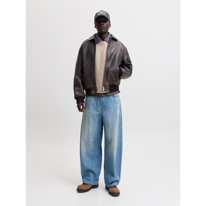 JACK & JONES Legacy jacquard striktrøje -  Pure Cashmere