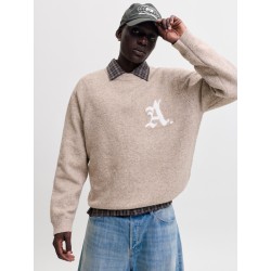 JACK & JONES Legacy jacquard striktrøje -  Pure Cashmere