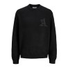 JACK & JONES Legacy jacquard striktrøje - Black