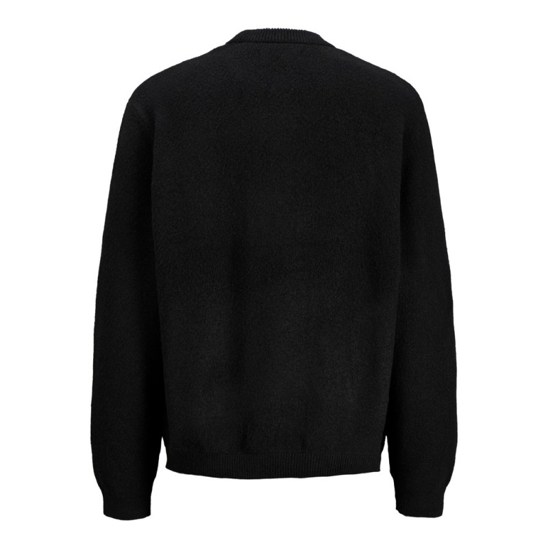 JACK & JONES Legacy jacquard striktrøje - Black