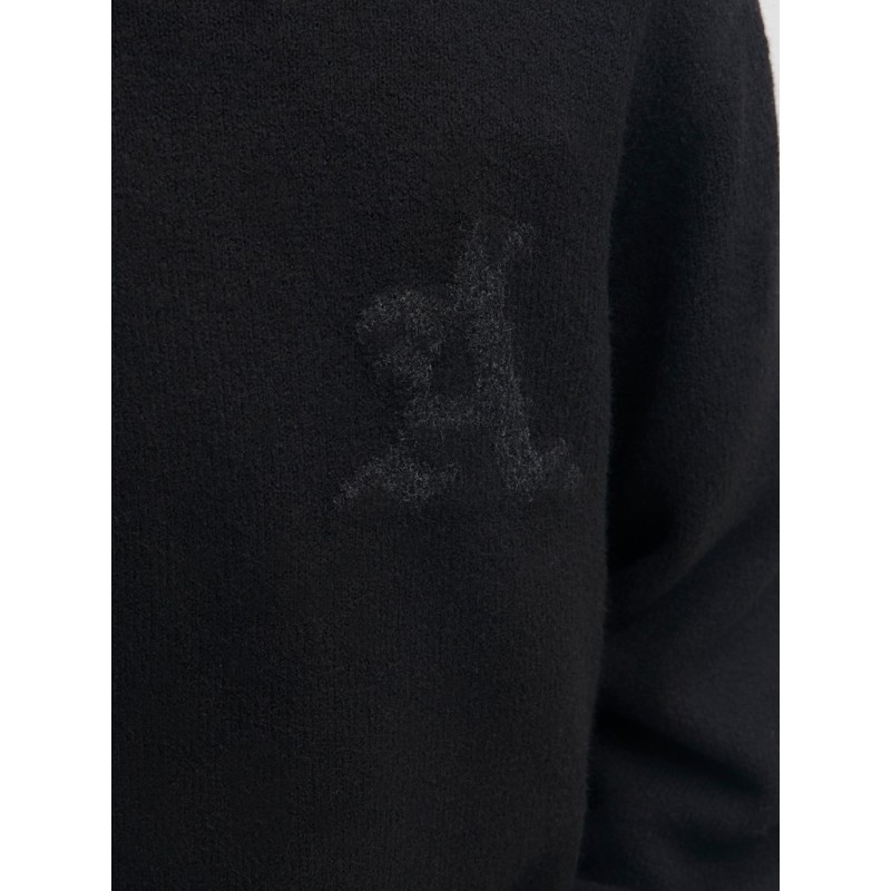 JACK & JONES Legacy jacquard striktrøje - Black