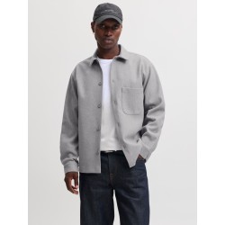 JACK & JONES Regent langærmet overshirt - Light Grey Melange