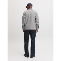 JACK & JONES Regent langærmet overshirt - Light Grey Melange