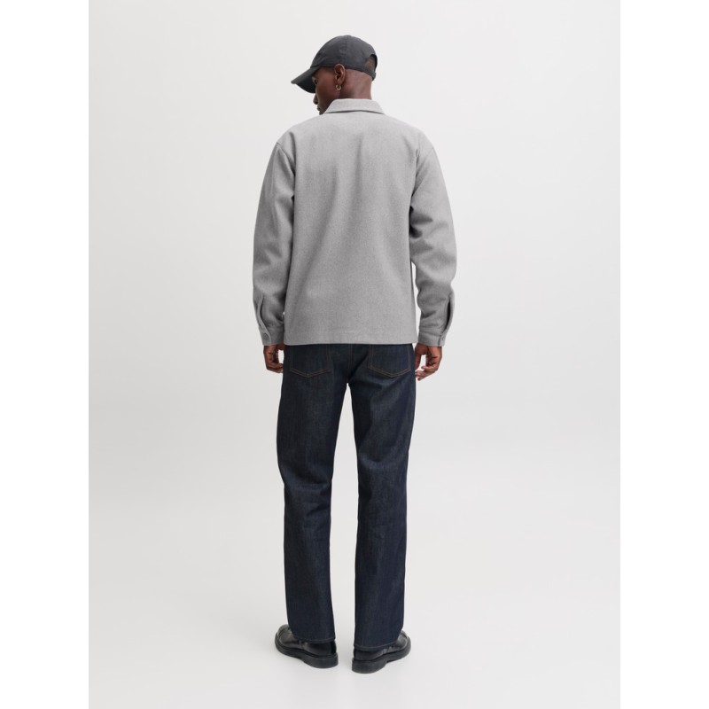 JACK & JONES Regent langærmet overshirt - Light Grey Melange