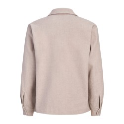 JACK & JONES Regent langærmet overshirt - Oatmeal