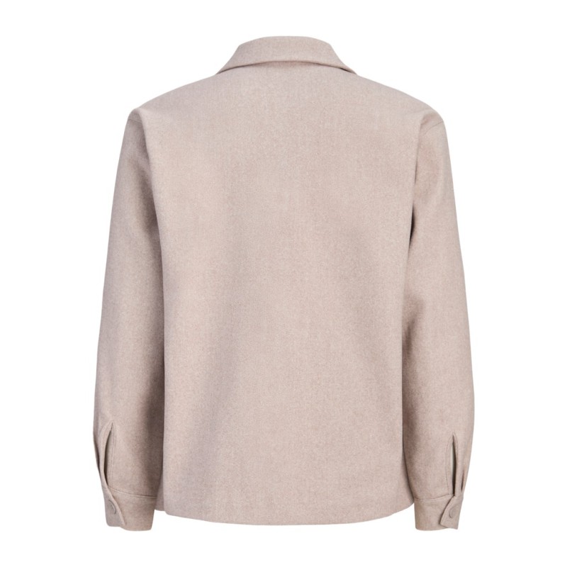 JACK & JONES Regent langærmet overshirt - Oatmeal