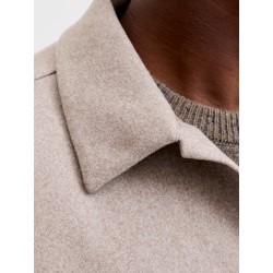 JACK & JONES Regent langærmet overshirt - Oatmeal