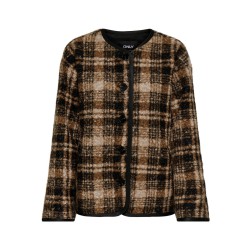 ONLY Anni boucle jakke - Toasted Coconut