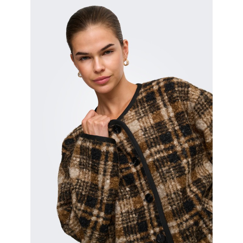 ONLY Anni boucle jakke - Toasted Coconut