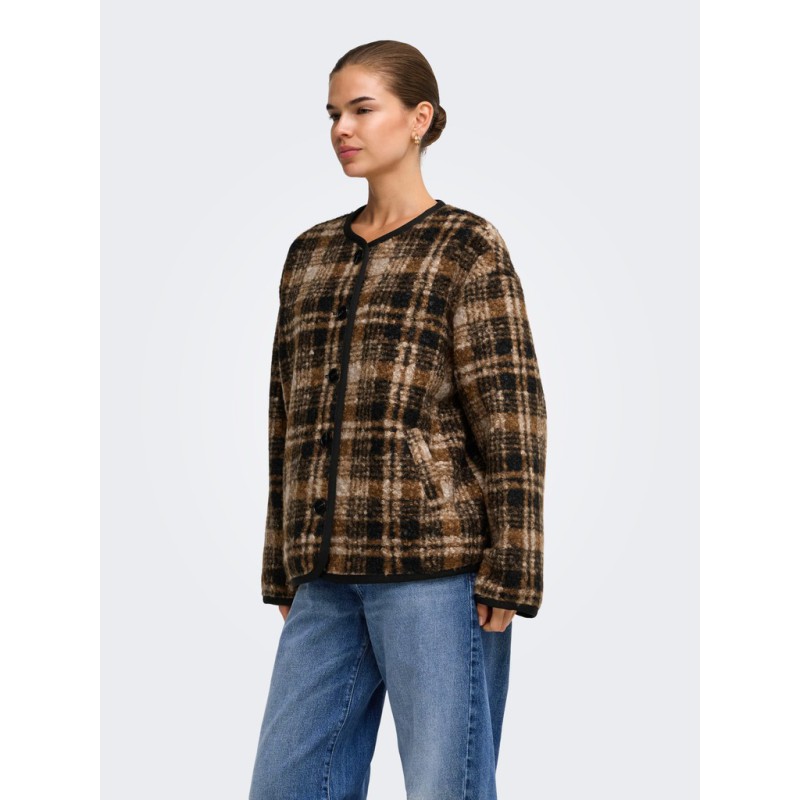 ONLY Anni boucle jakke - Toasted Coconut