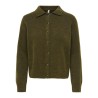 ONLY Alivia langærmet polo strikcardigan - Beech