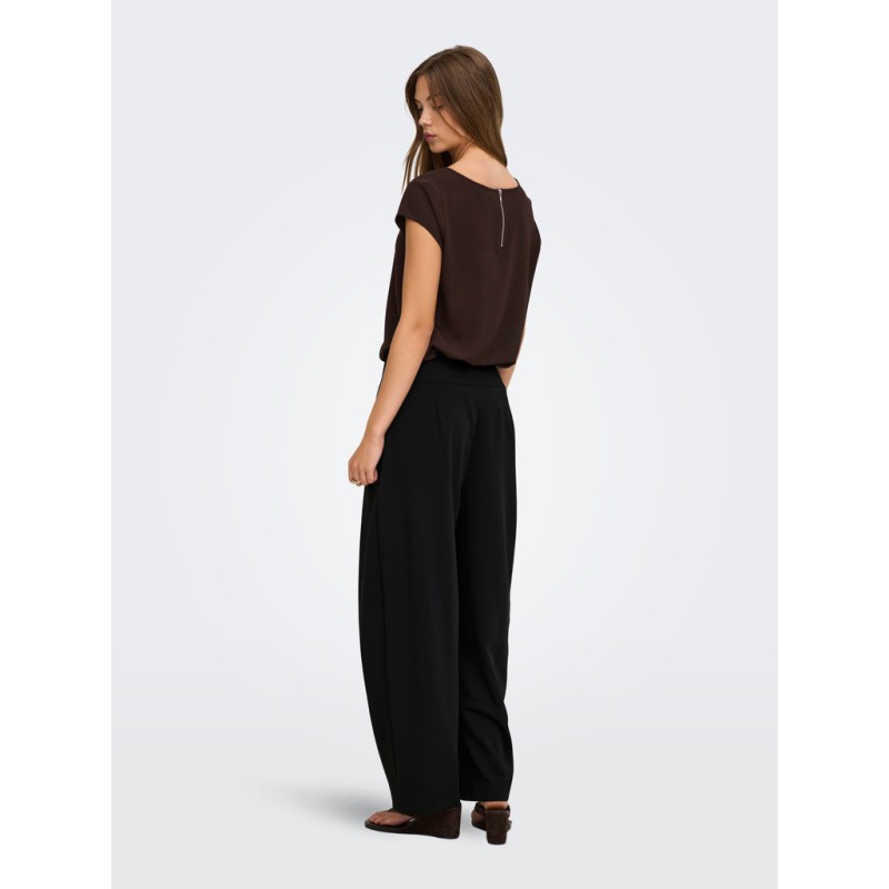 ONLY Disia high waist balloon pleat bukser - Black