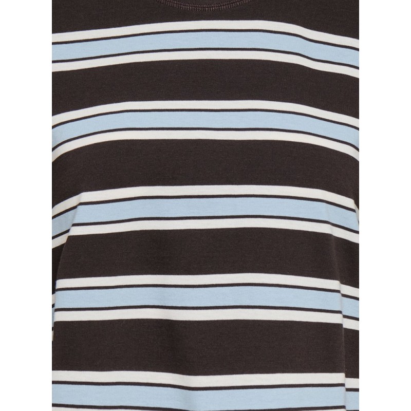 ONLY New soph langærmet Bluse - Black Coffee / Soft Chambray / Birch