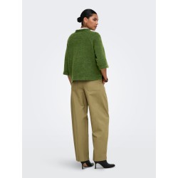 ONLY Simoni 3/4 strik pullover - Forest Night / Melange
