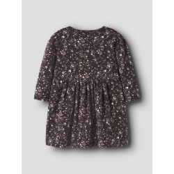 NAME IT BABY pige - Oceana langærmet kjole - Chocolate Plum