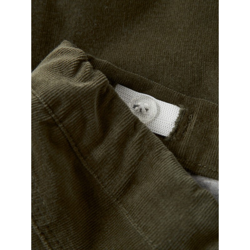 NAME IT MINI baby - Ben fløjlsbukser - Olive Night