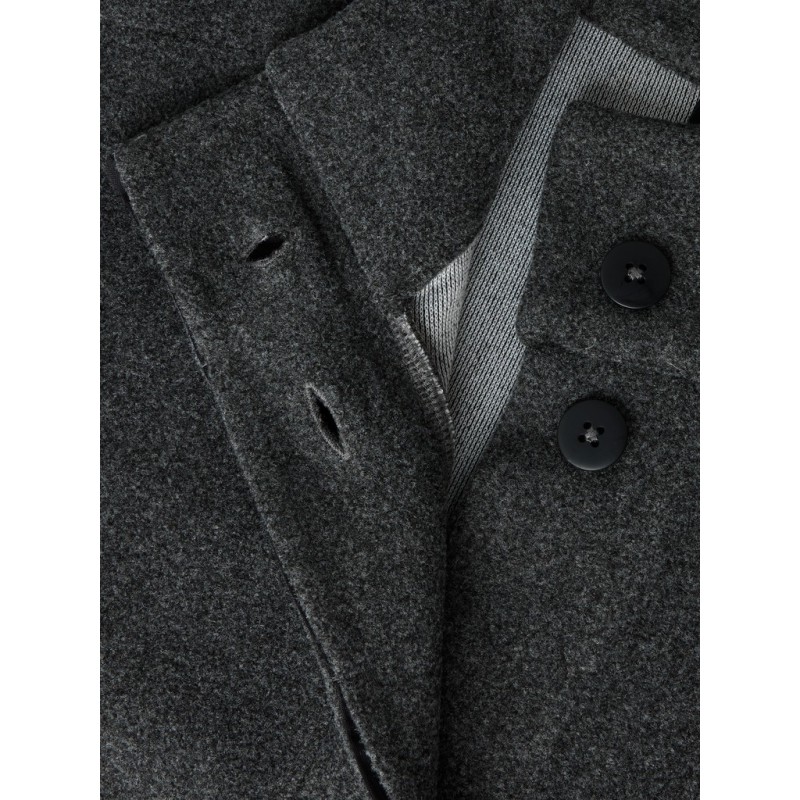 LMTD Barina langærmet kort jakke - Dark Grey Melange