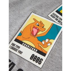 NAME IT KIDS dreng - Sebast pokemon bluse - Grey Melange