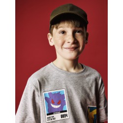 NAME IT KIDS dreng - Sebast pokemon bluse - Grey Melange