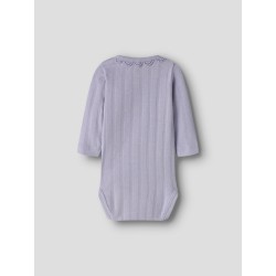 NAME IT BABY pige - Folene langærmet body - Heirloom Lilac
