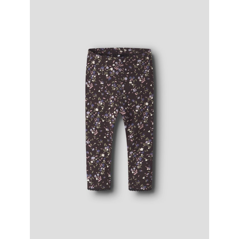 NAME IT BABY pige - Oceana leggings - Chocolate Plum