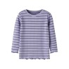 NAME IT MINI pige - Folena langærmet slim bluse - Lavender Icing