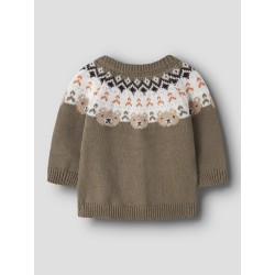 NAME IT BABY dreng - Osmane langærmet strikcardigan - Mermaid