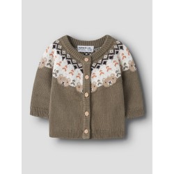 NAME IT BABY dreng - Osmane langærmet strikcardigan - Mermaid