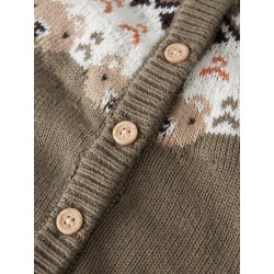NAME IT BABY dreng - Osmane langærmet strikcardigan - Mermaid