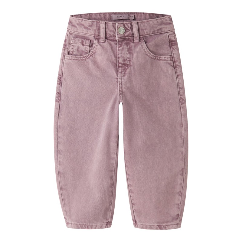 NAME IT MINI pige - Bella barrel denim jeans - Wild Ginger