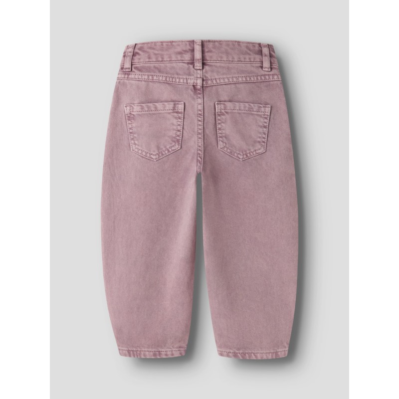 NAME IT MINI pige - Bella barrel denim jeans - Wild Ginger